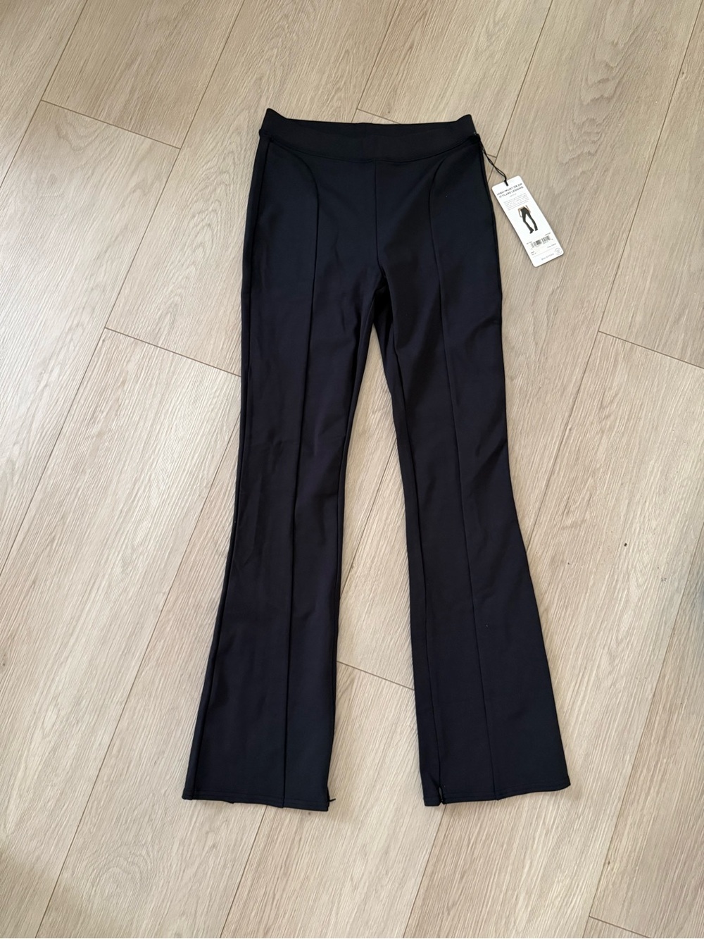 ALO Yoga Black Boot-Cut Flare Ponte Pants
